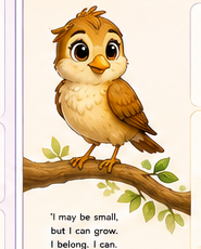 LJ the Songbird — illustrated character portrait